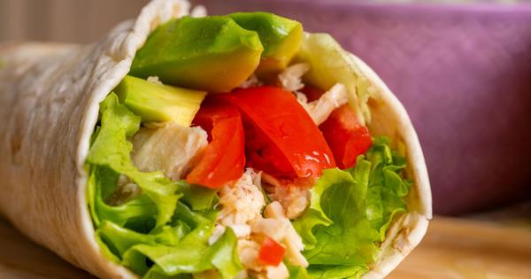 Speedy chicken wraps