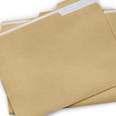 Stack of beige file folders representing documentation and review of anti-social behaviour cases.